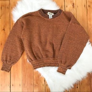 Vintage Eddie Bauer Burnt Orange Sweater, Size M